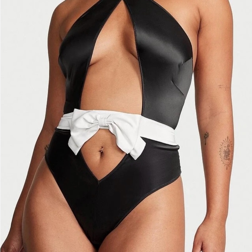 Victoria's Secret Black and White Bodysuit